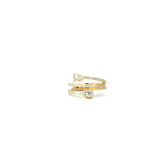 10K Yellow Gold 1.00cttw Canadian Diamond Ring
