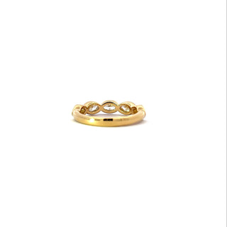 14K Yellow Gold 1.00cttw Lab Grown Diamond Full Bezel Set Band