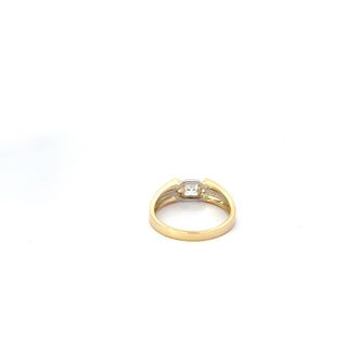 10k Yellow and White Gold 0.40cttw Canadian Diamond Gents Ring