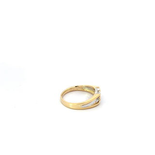 10k Yellow and White Gold 0.40cttw Canadian Diamond Gents Ring