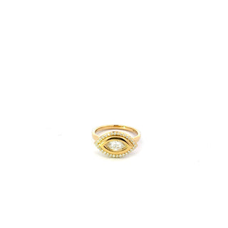 14K Yellow Gold 0.62cttw Lab Grown Canadian Diamond Ring