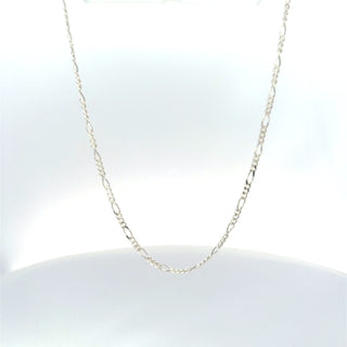 Sterling Silver 2.2mm Figaro Chain