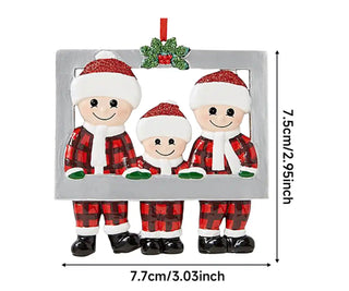 Personalized Family Christmas Tree Ornament