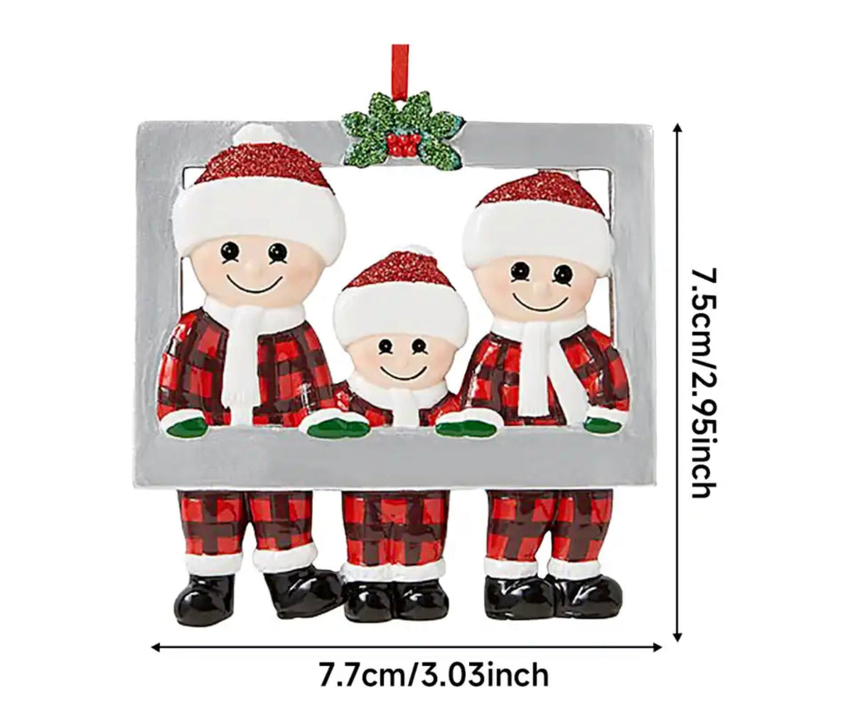 Personalized Family Christmas Tree Ornament