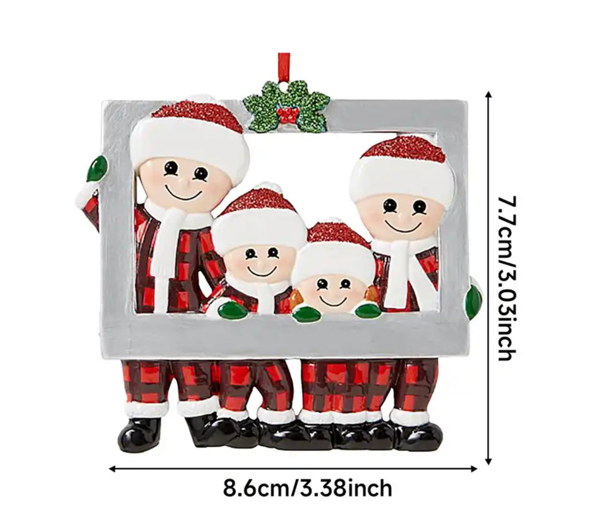 Personalized Family Christmas Tree Ornament