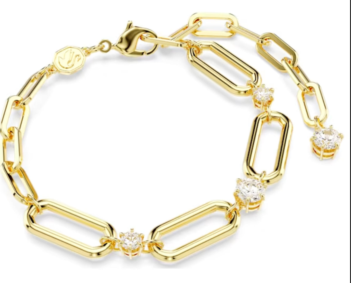 Swarovski Constella bracelet White, Gold-tone plated - 5683359