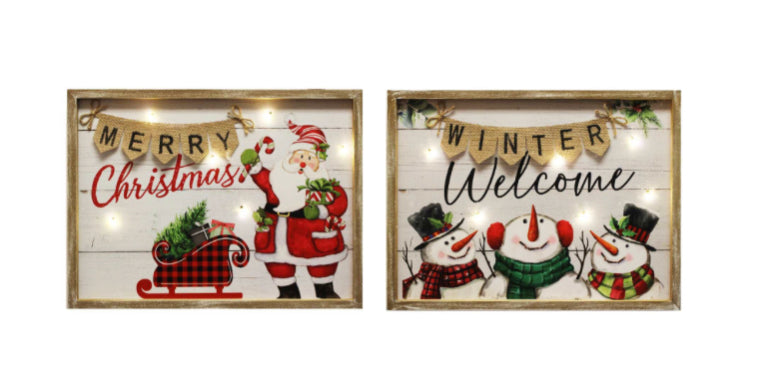 Arte de pared navideño LED - Se vende por separado