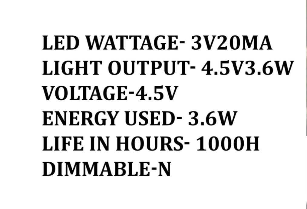 Luz LED esferoide de 50 cm.