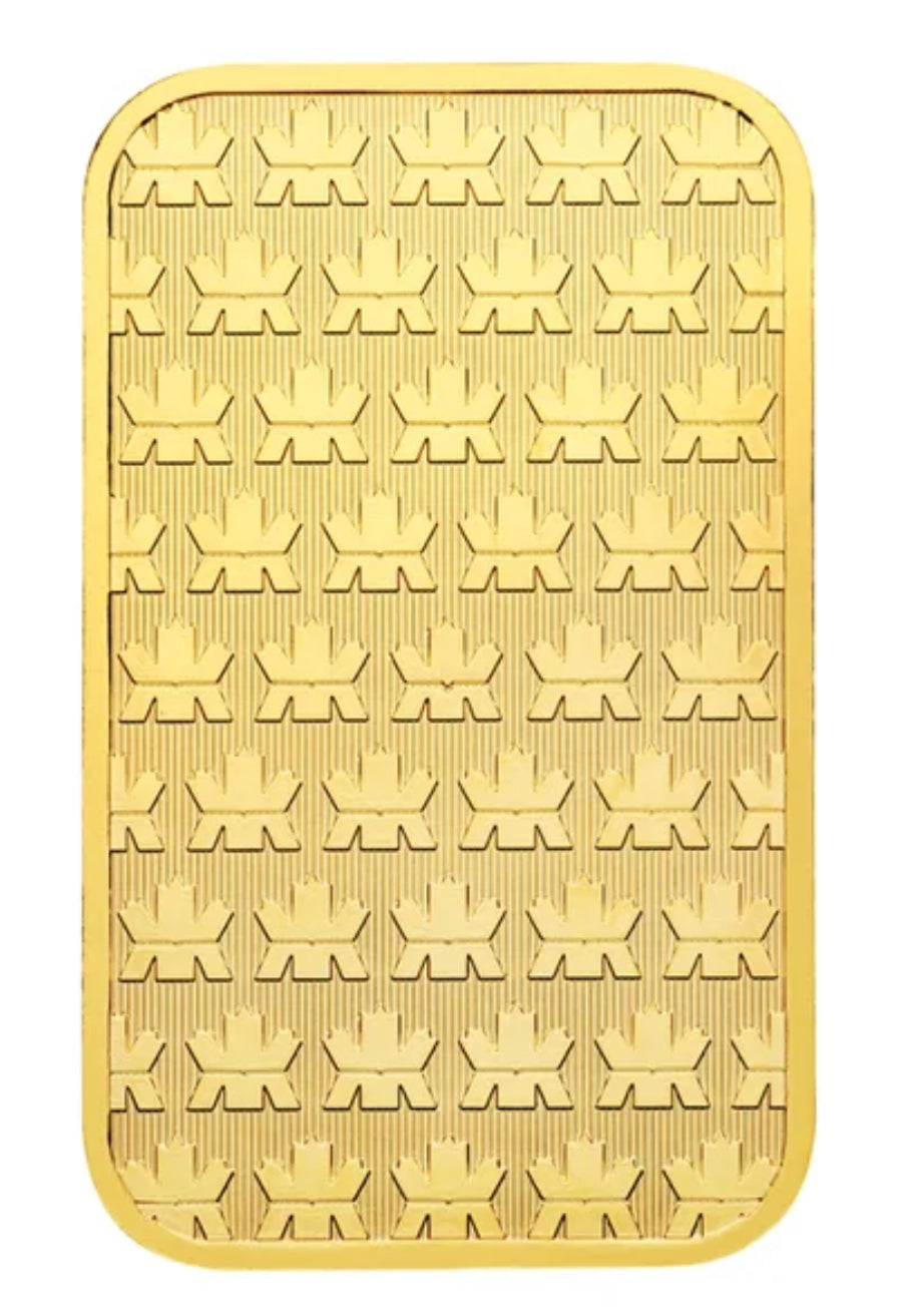 1 oz Royal Canadian Mint-Gold Bar New In Assay