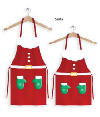 Mommy &amp; Me Apron Set - Santa