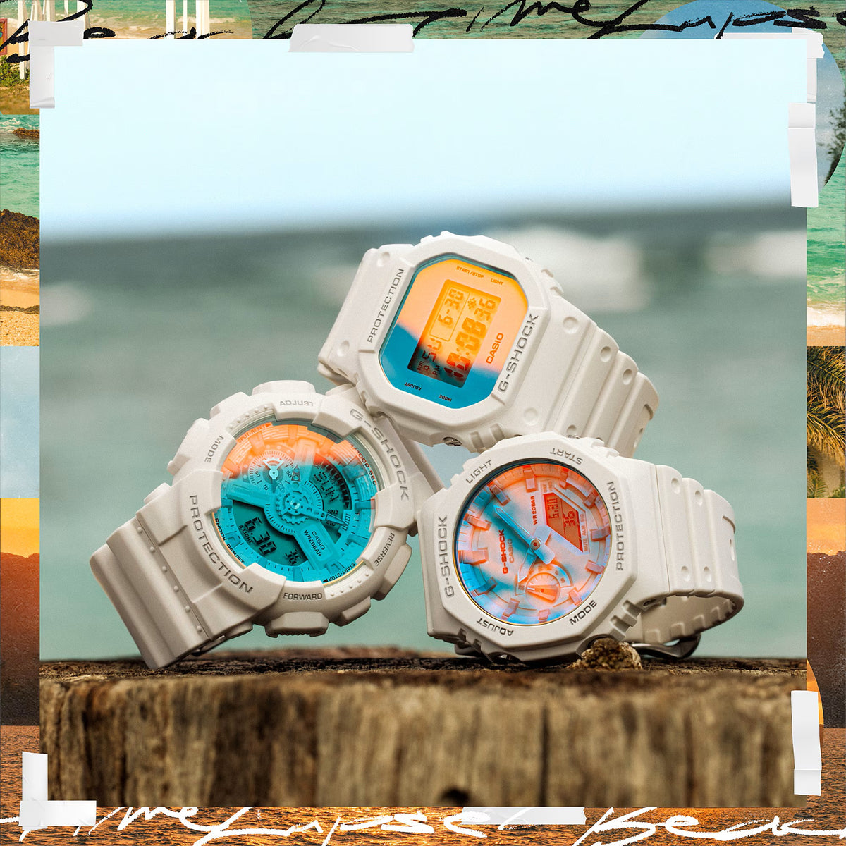 Casio G-Shock Analog Digital Watch, 2100 Series, Summer Watch