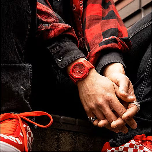 Casio G-Shock Analog Digital Watch Red, GA-2100-4A