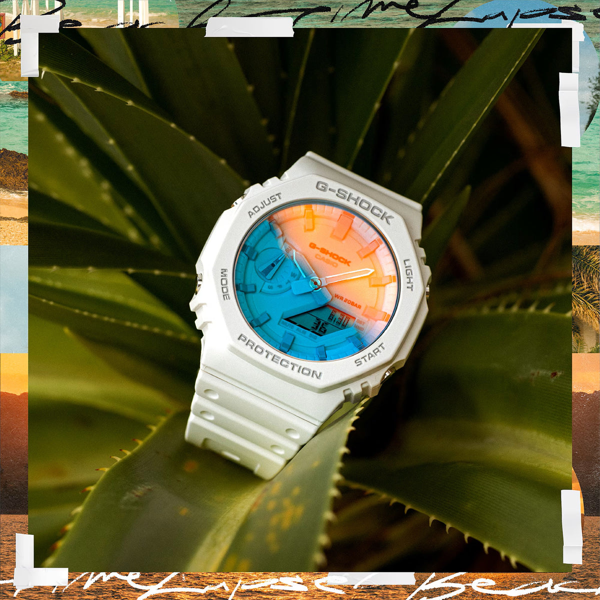 Casio G-Shock Analog Digital Watch, 2100 Series, Summer Watch