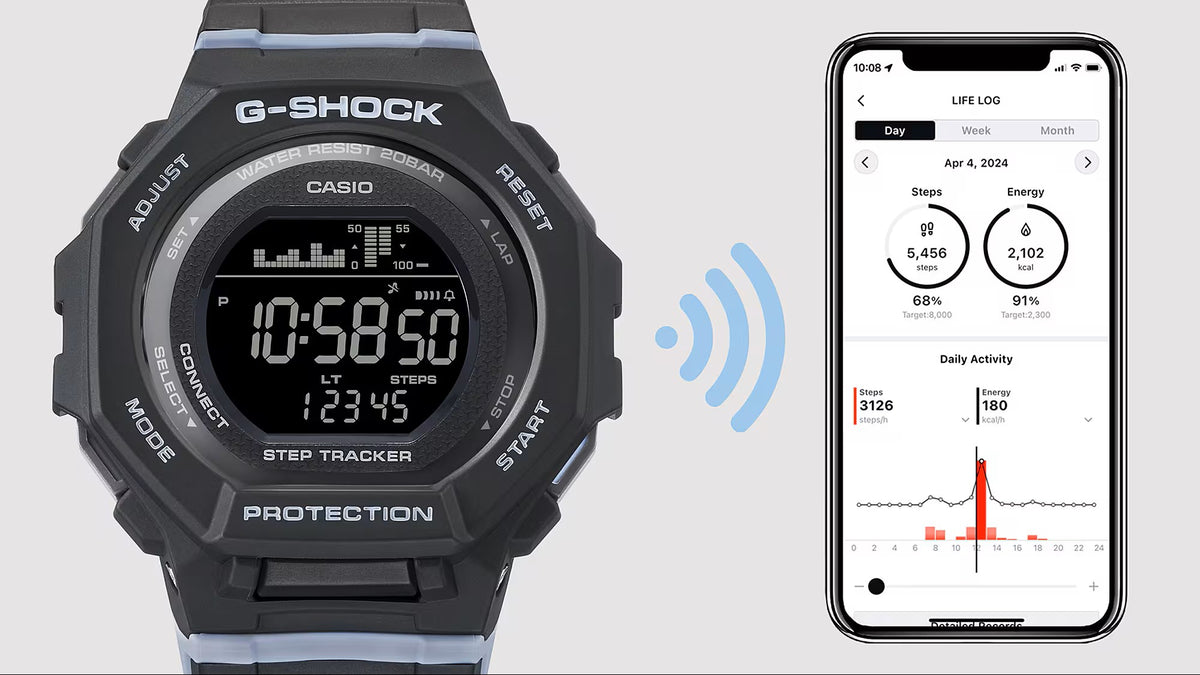 Casio G-Shock G-Squad, S-Series Ladies Watch, GMD-B300-1, Black