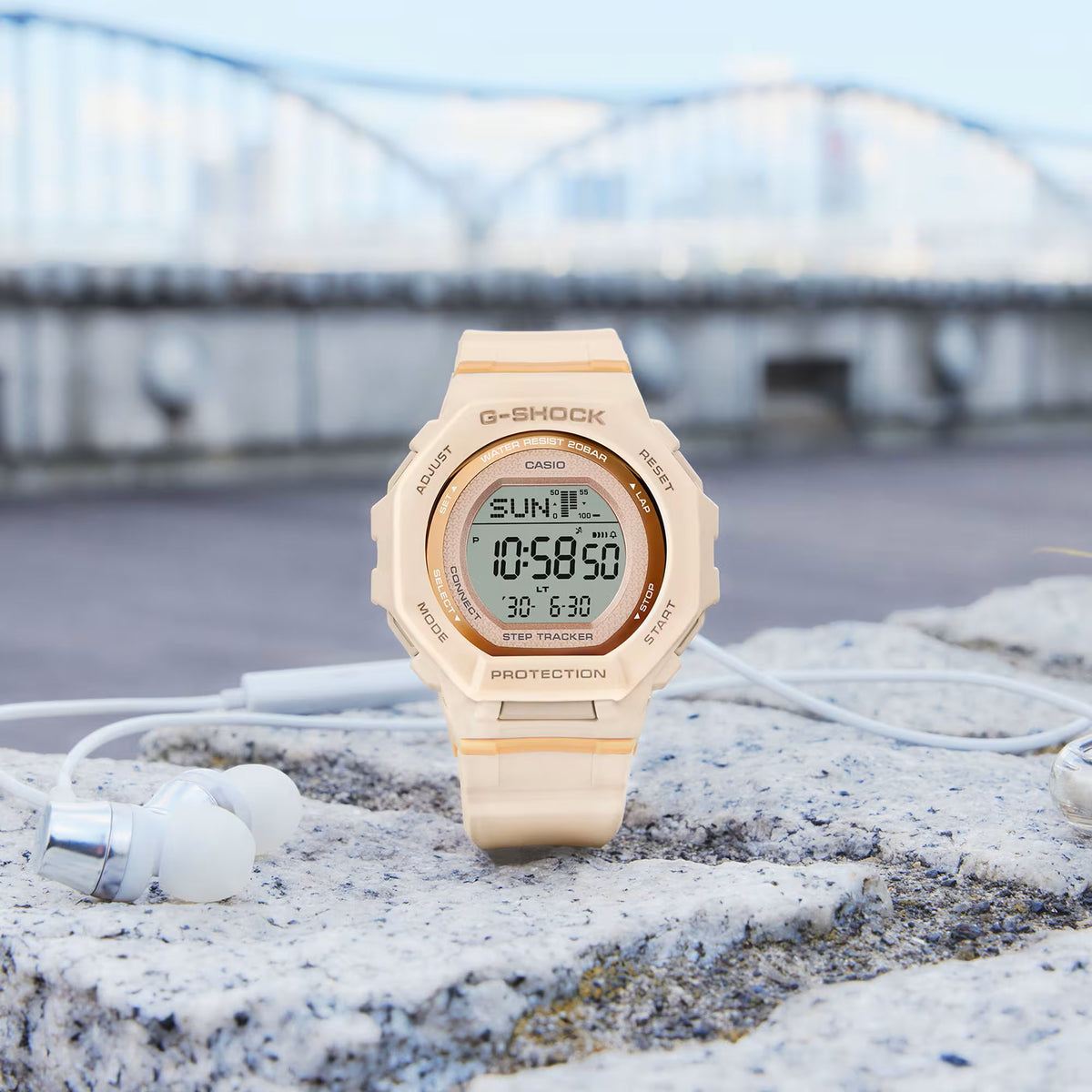 Casio G-Shock G-Squad, S-Series Ladies Watch, GMD-B300-4, Pink