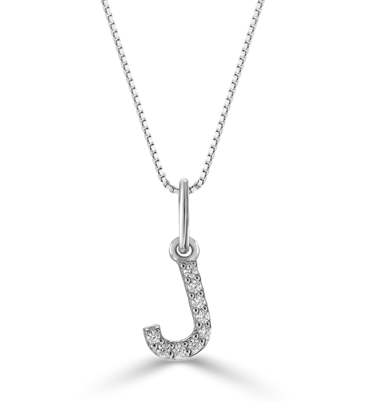 10K Initial Pendant with Lab Grown Diamonds - Letter A / Gold