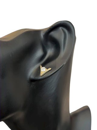 10K Yellow Gold 0.50cttw Lab Grown Diamond Earrings