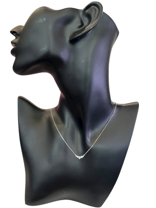 10K White Gold 0.33cttw Lab Grown Diamond Necklace - 18 Inches