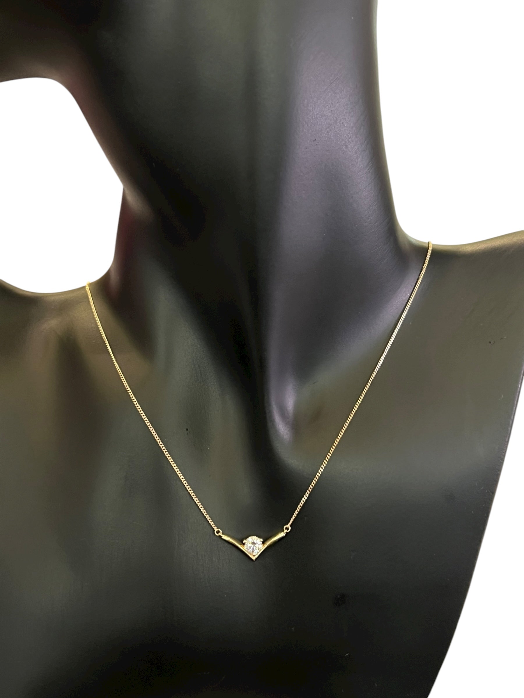 10K Yellow Gold 0.30cttw Lab Grown Diamond Necklace