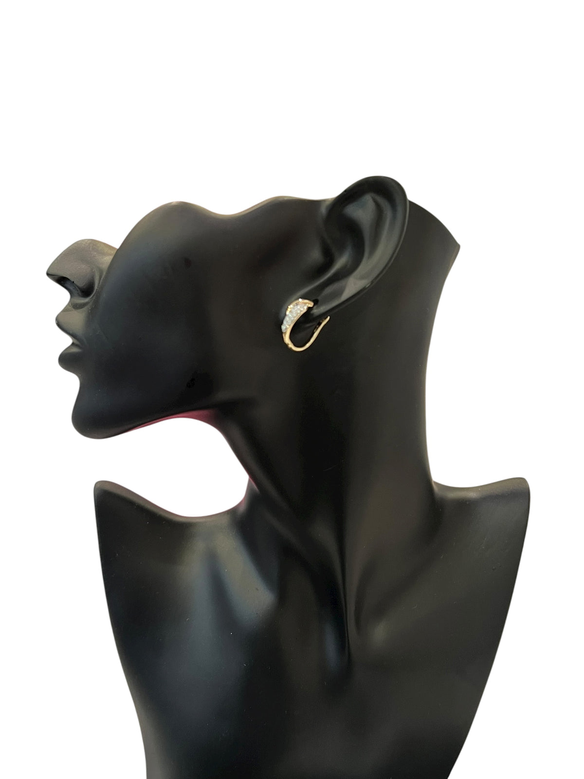 10K Yellow Gold 0.50cttw Diamond Hoop Earrings