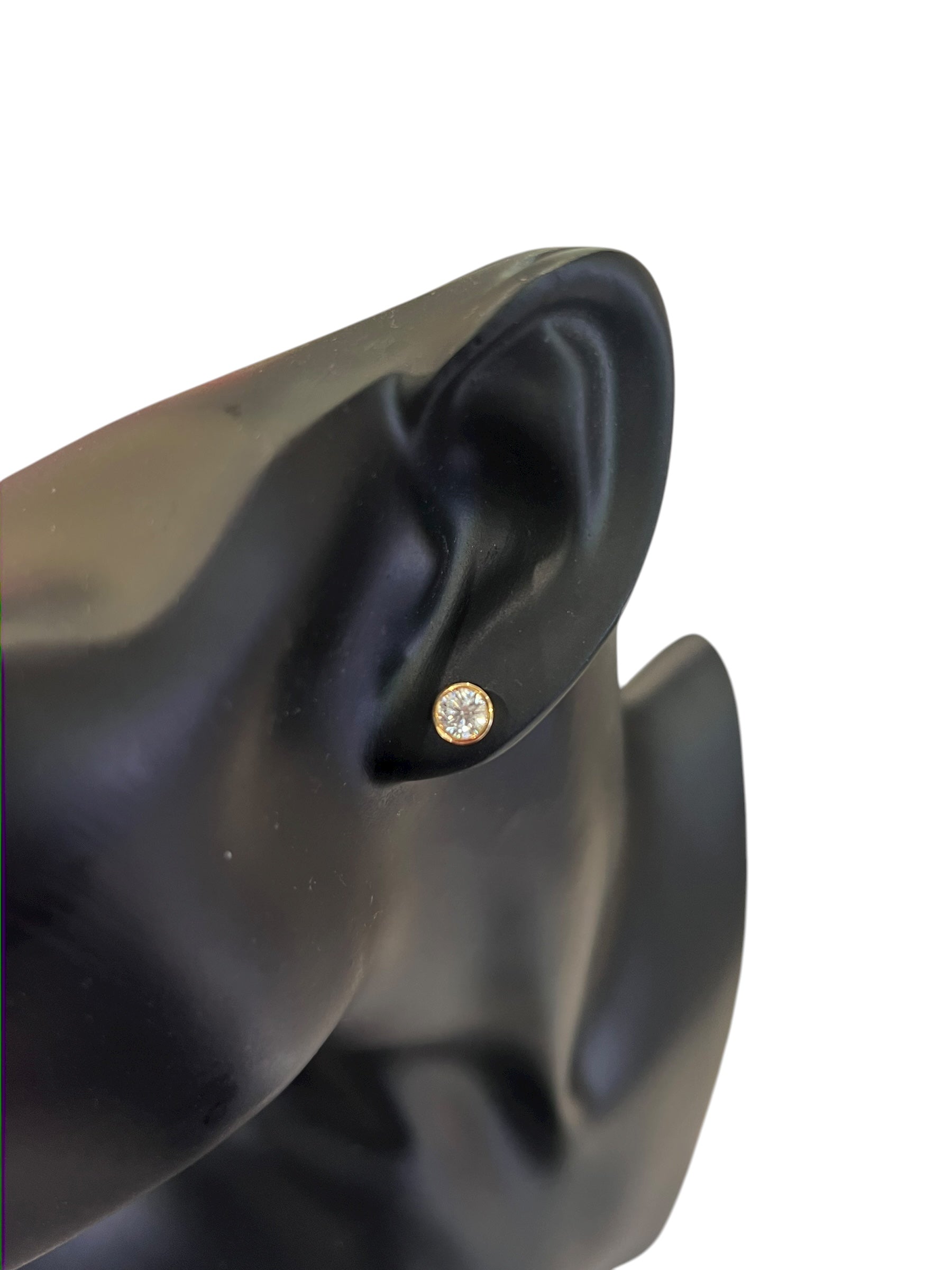 10K Yellow Gold 1.00cttw Lab Grown Diamond Earrings