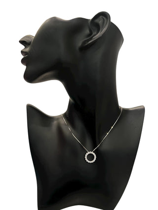 10K White Gold 1.00cttw Diamond Necklace