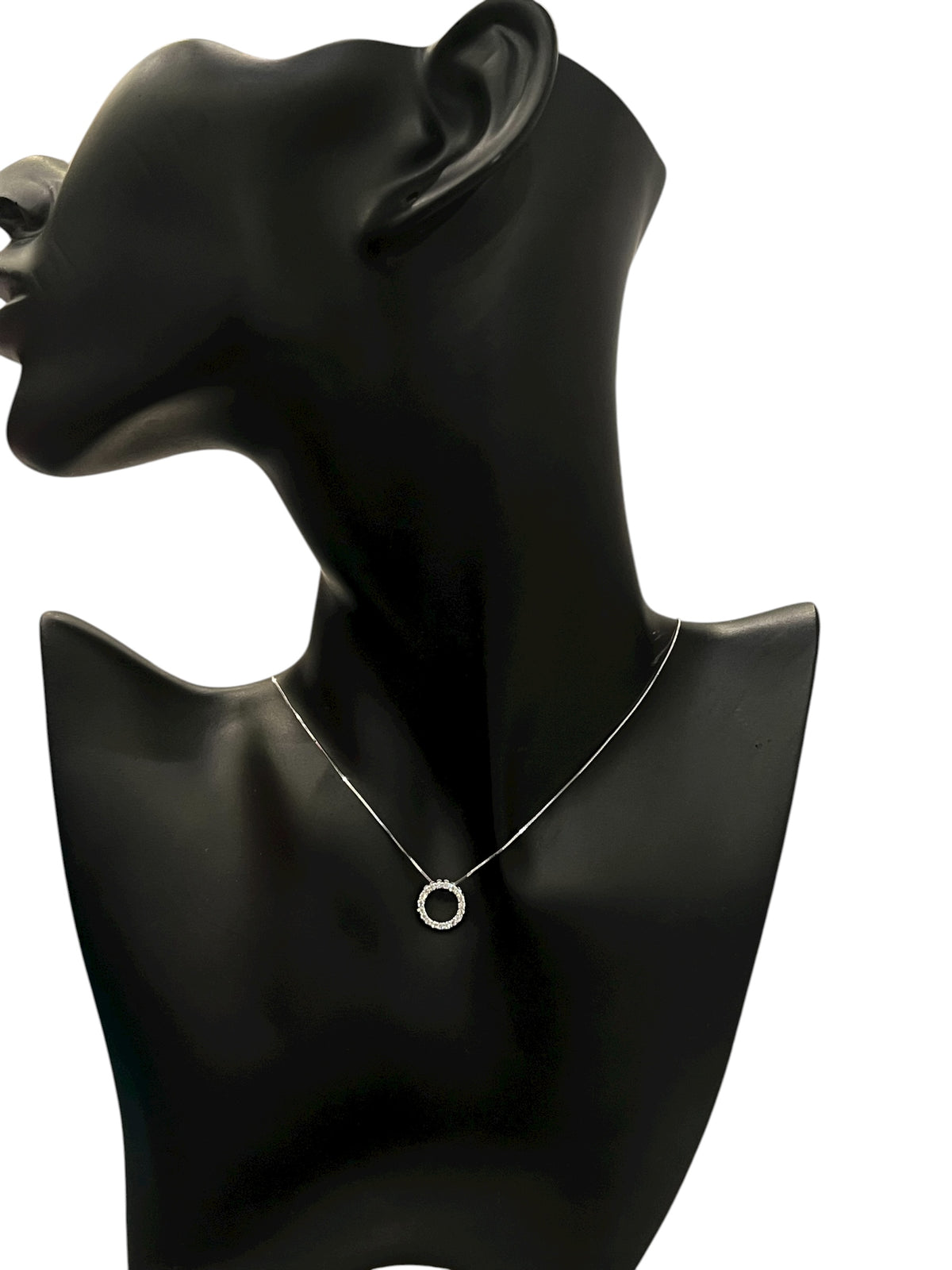 10K White Gold 0.25cttw Diamond Necklace