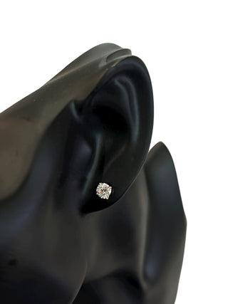 Aretes de oro amarillo de 14 quilates con diamantes cultivados en laboratorio de 1,05 quilates