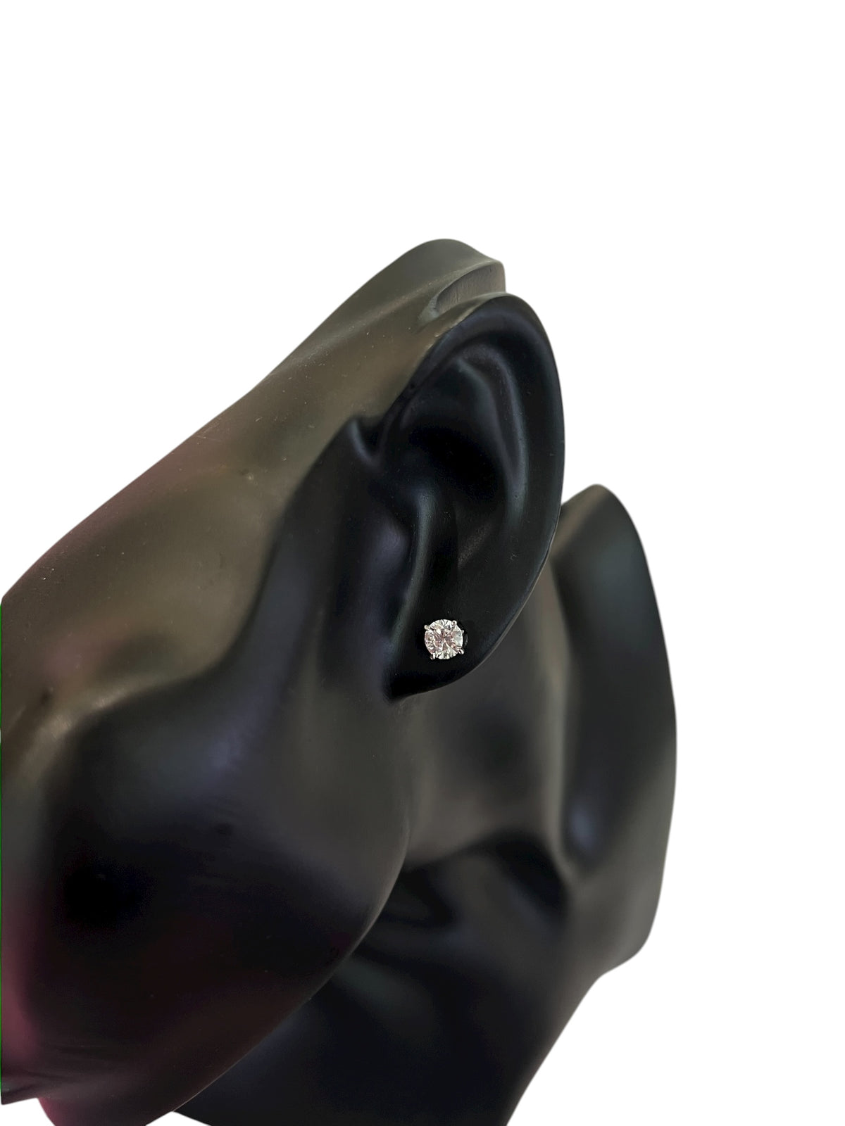 14K White Gold 1.00cttw Lab Grown Diamond Earrings