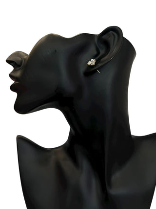 Aretes de oro amarillo de 14 quilates con diamantes cultivados en laboratorio de 1,05 quilates