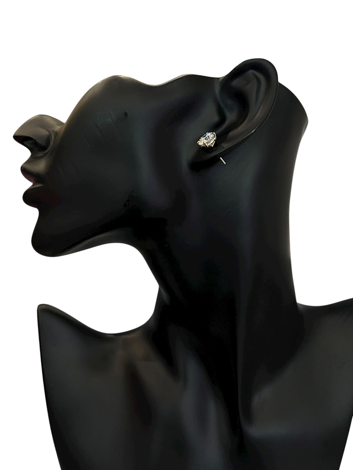 Aretes de oro amarillo de 14 quilates con diamantes cultivados en laboratorio de 1,05 quilates