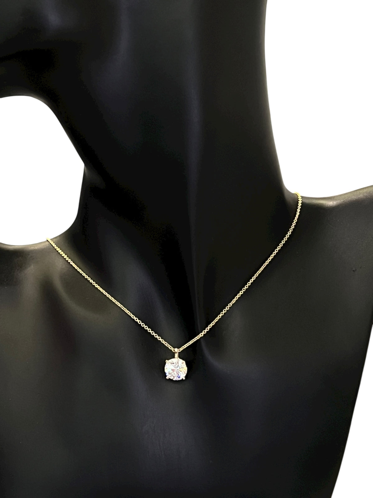 14K Yellow Gold 2.00ct Lab Grown Diamond Necklace
