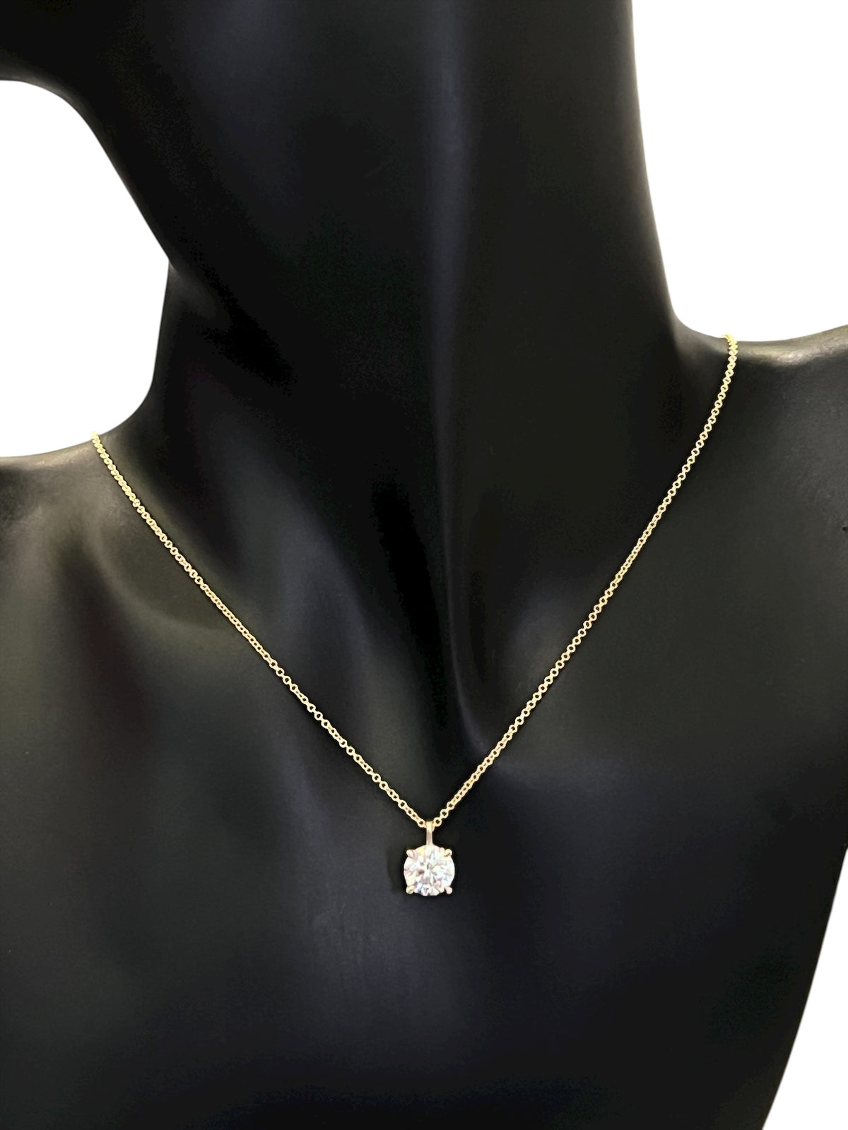 14K Yellow Gold 1.51ct Lab Grown Diamond Necklace