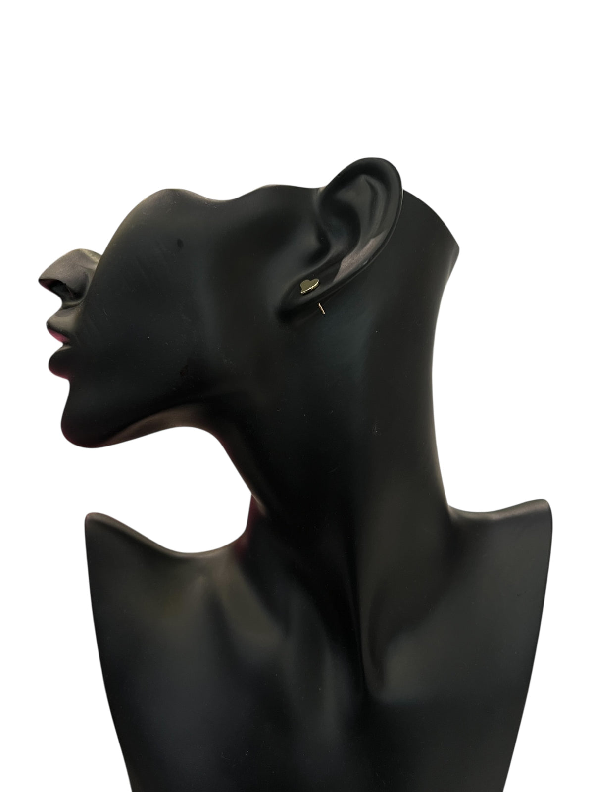 10K Yellow Gold Heart stud Earrings