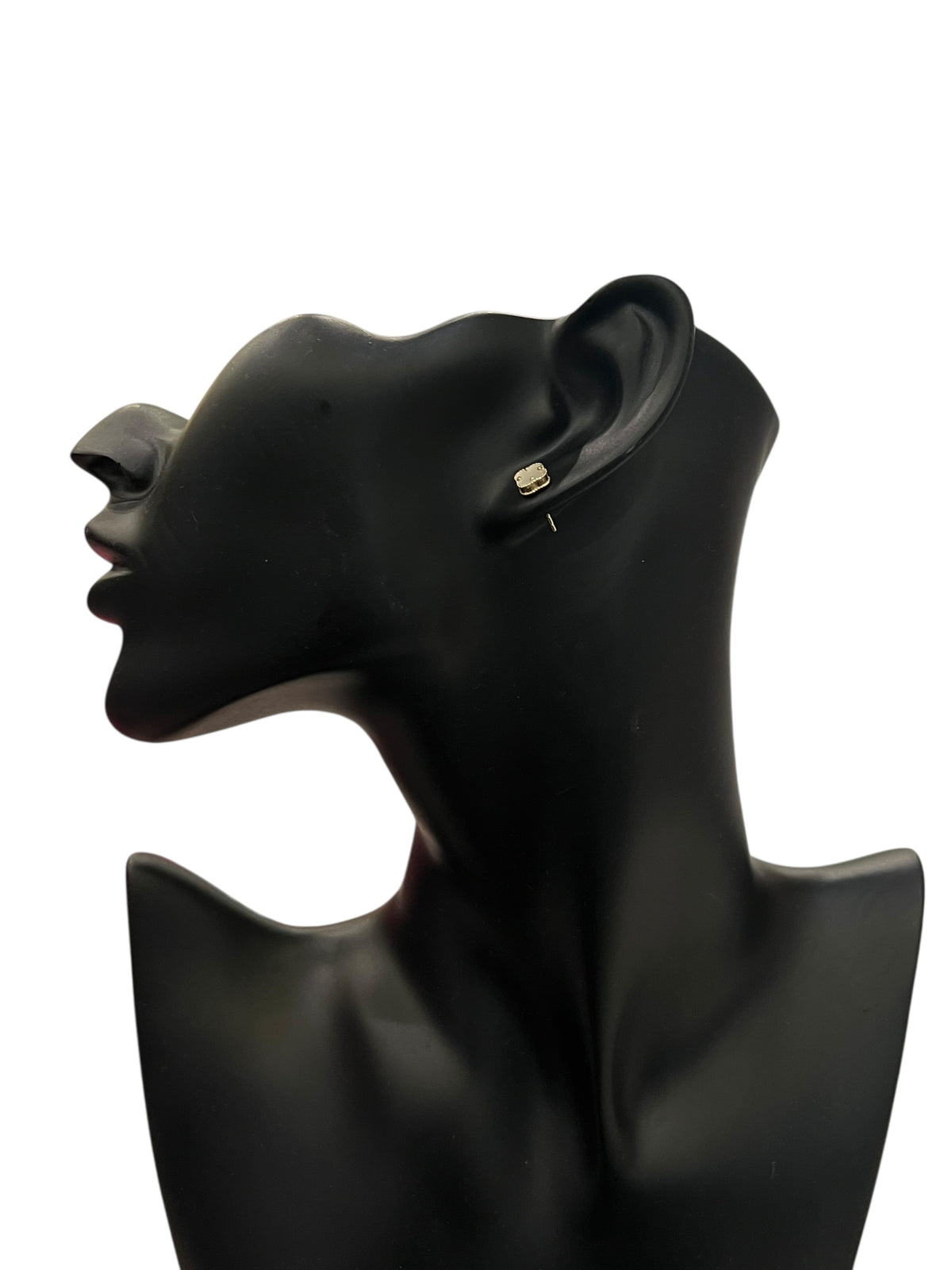 10K Yellow Gold Clover Stud Earrings