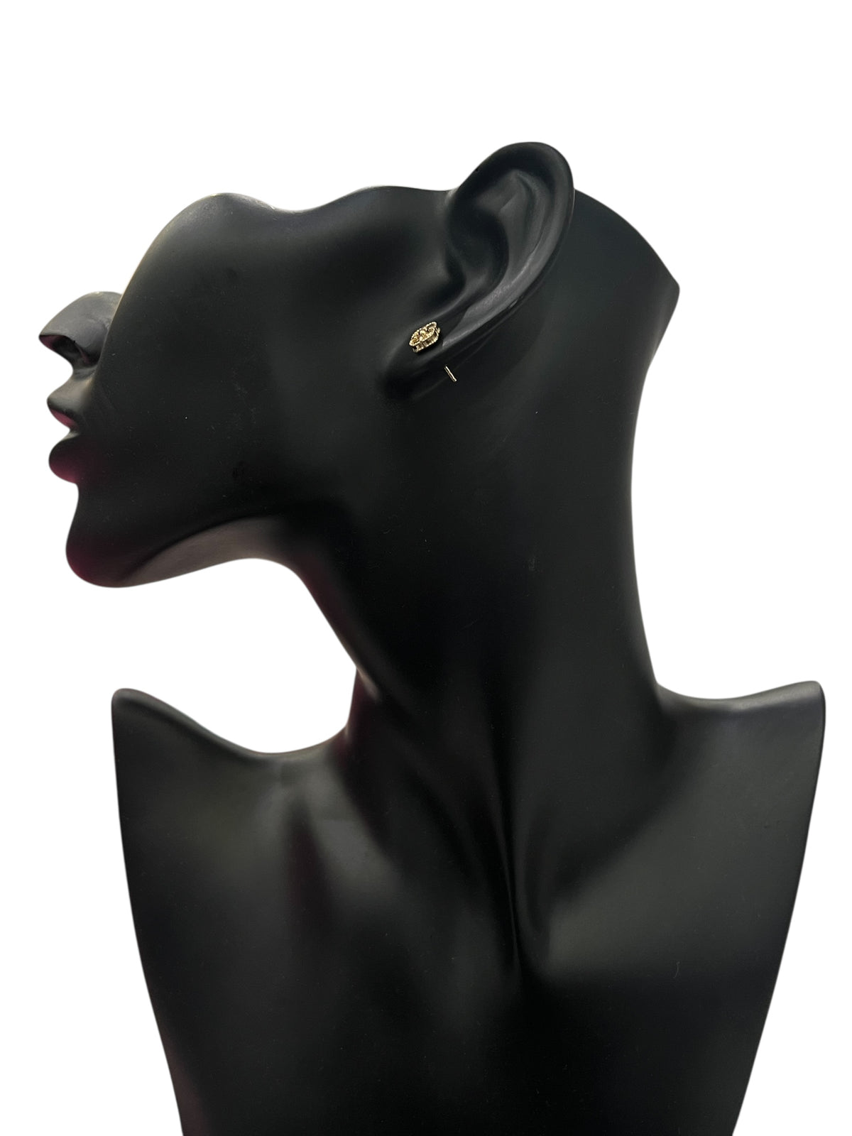 10K Yellow Gold Clover Stud Earrings