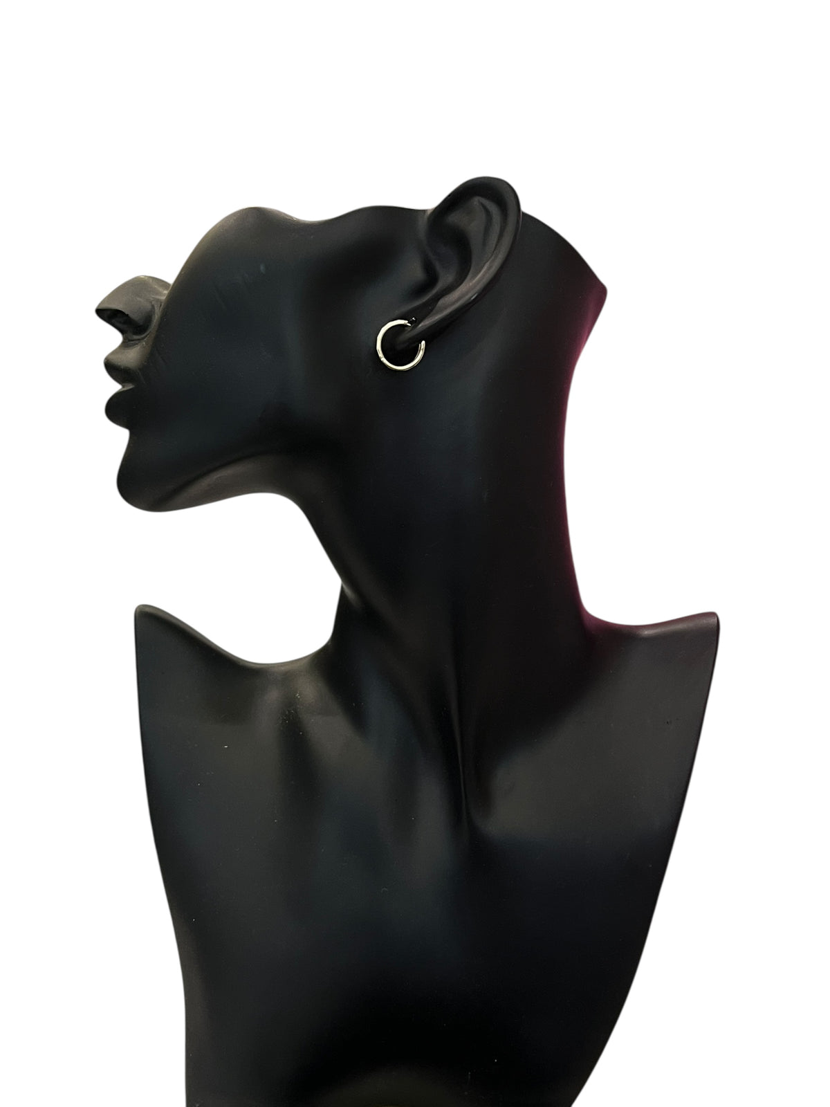 10K Yellow Gold Round Textured Earrings