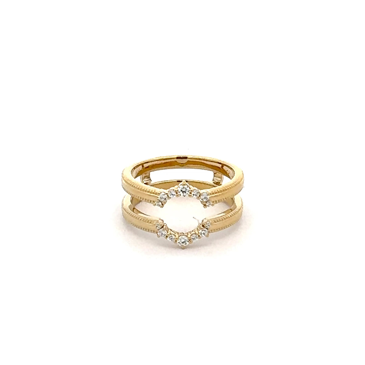 14K White, Yellow or Rose Gold 0.165cttw Diamond Ring