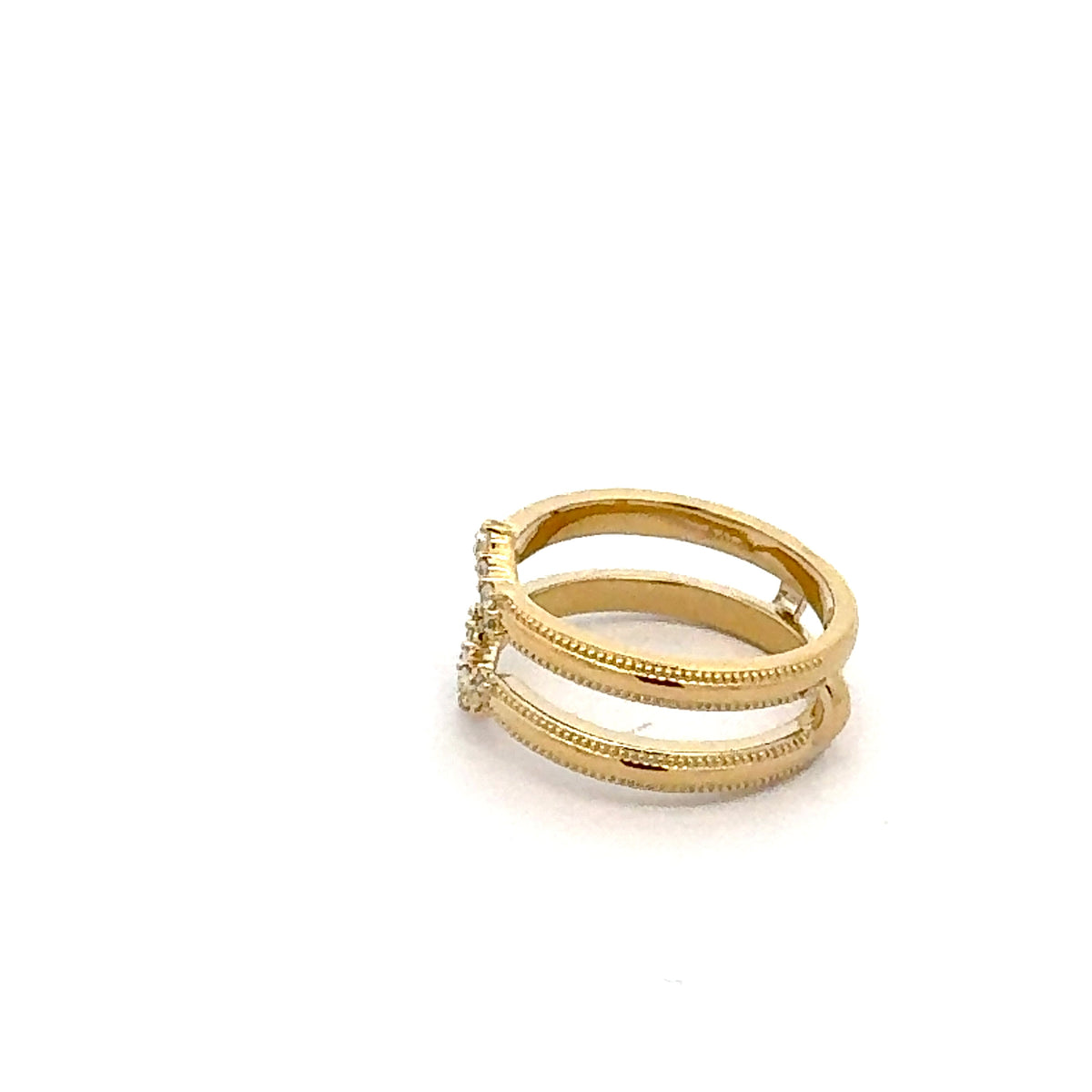 14K White, Yellow or Rose Gold 0.165cttw Diamond Ring