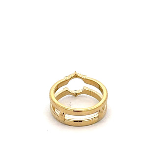 14K White, Yellow or Rose Gold 0.165cttw Diamond Ring