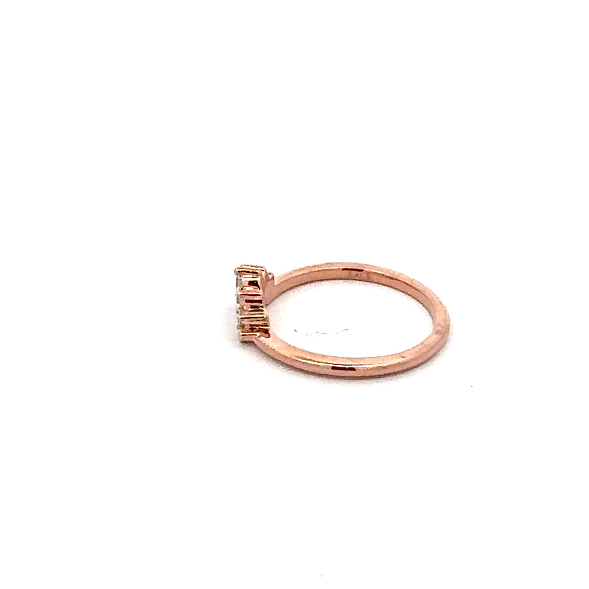 14K White, Yellow or Rose Gold 0.16cttw Diamond Ring