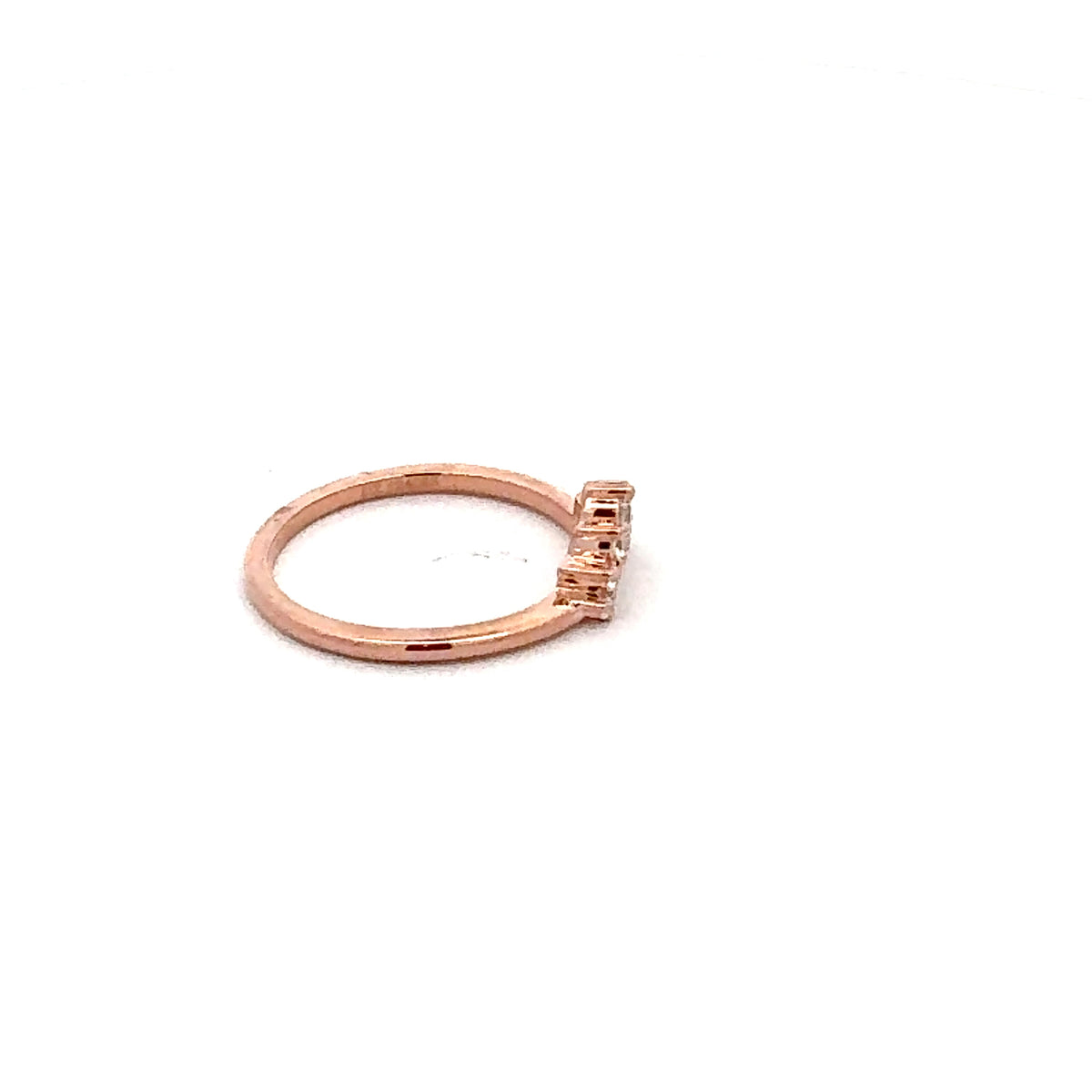 14K White, Yellow or Rose Gold 0.16cttw Diamond Ring