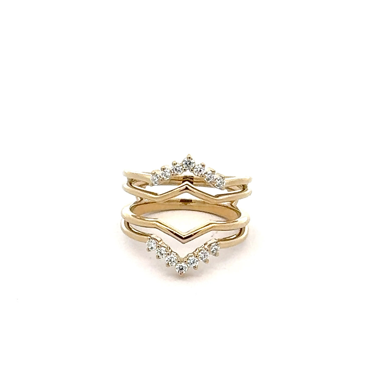 14K White, Yellow or Rose Gold 0.25cttw Diamond Ring