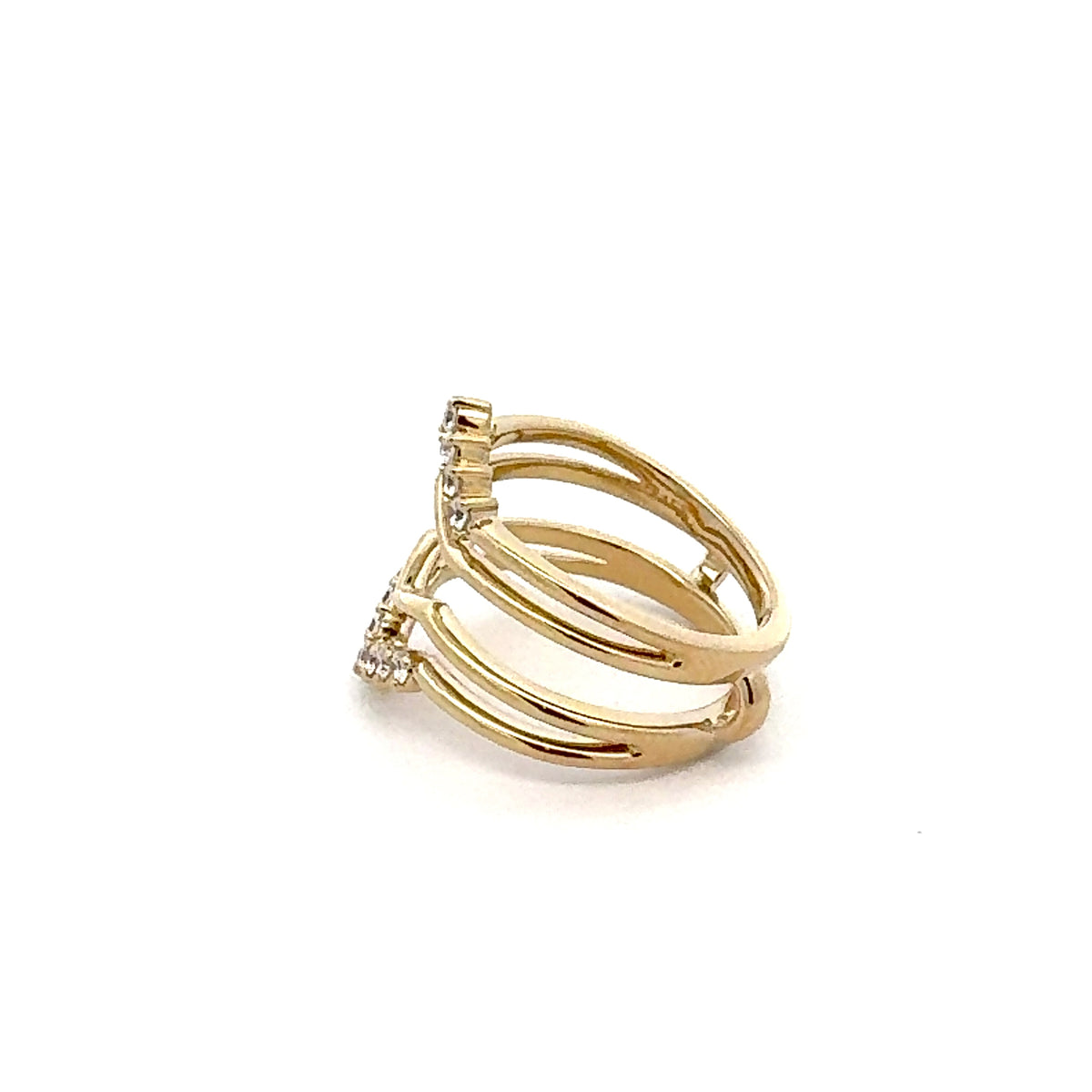 14K White, Yellow or Rose Gold 0.25cttw Diamond Ring