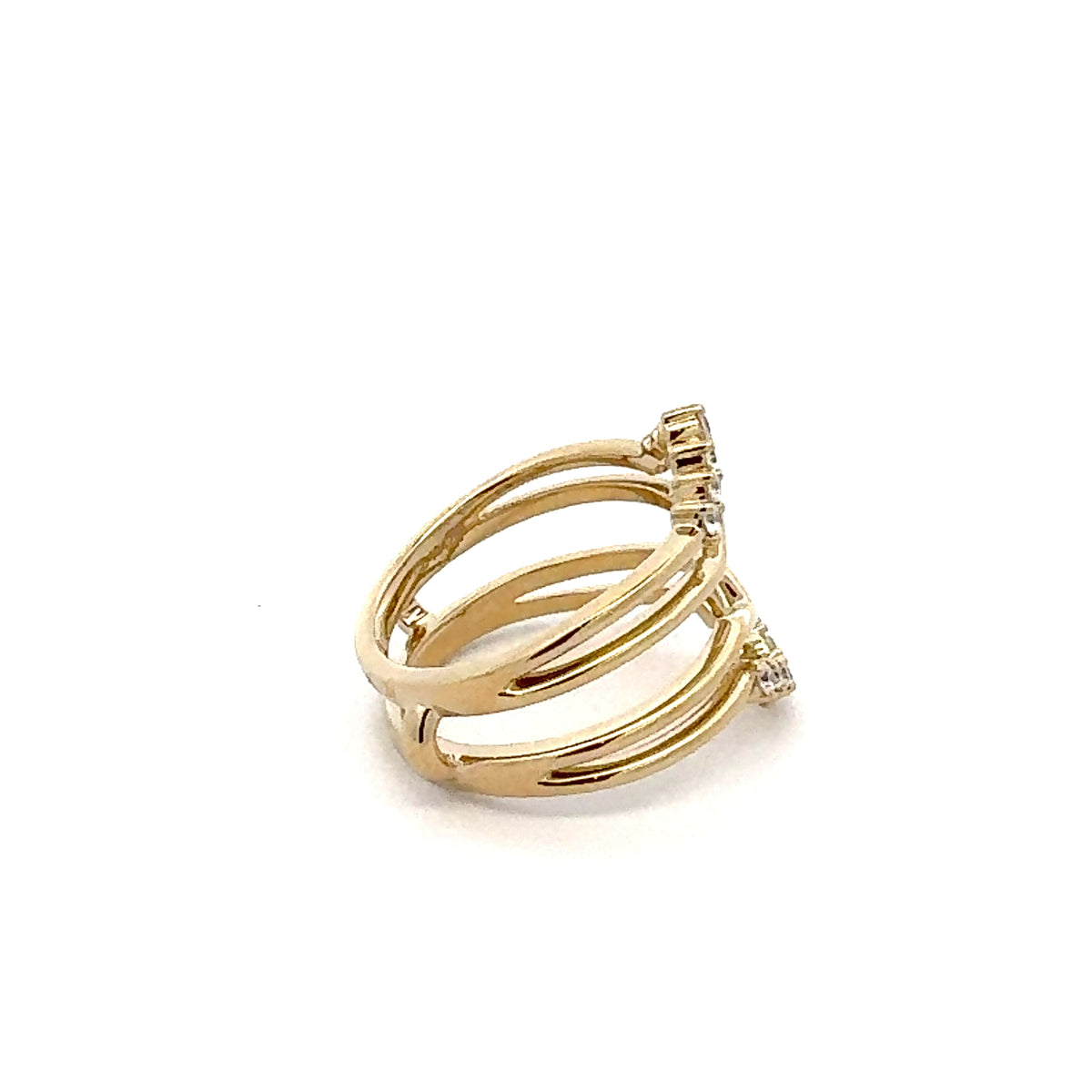 14K White, Yellow or Rose Gold 0.25cttw Diamond Ring