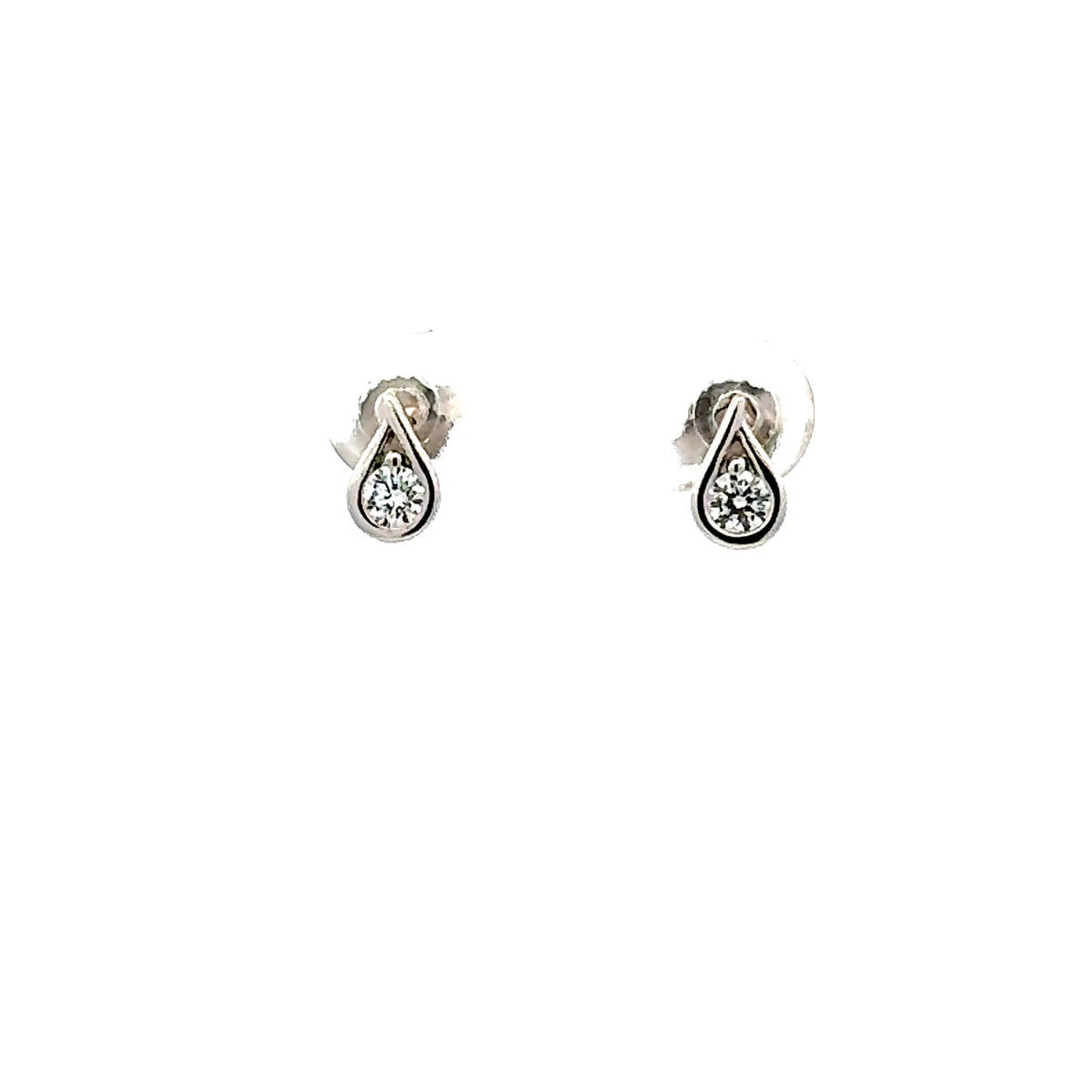 10K White Gold 0.25cttw Lab Grown Diamond Earrings