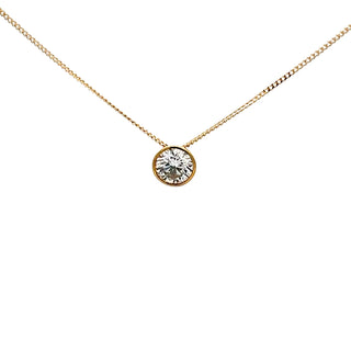 10K Yellow Gold 0.70cttw Lab Grown Diamond Necklace - 18 Inches