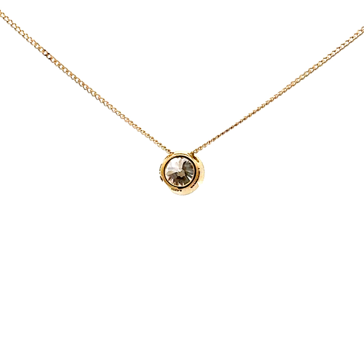 10K Yellow Gold 0.70cttw Lab Grown Diamond Necklace - 18 Inches