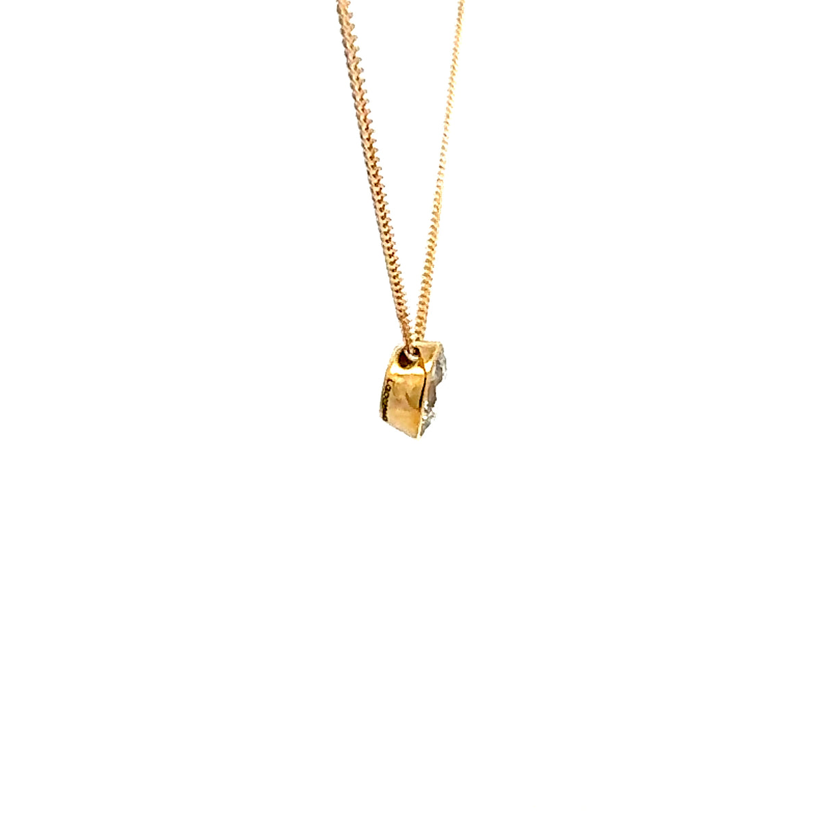 10K Yellow Gold 0.70cttw Lab Grown Diamond Necklace - 18 Inches
