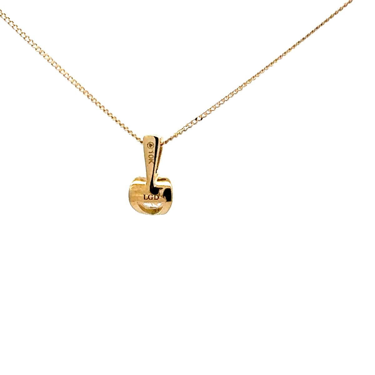 10K Yellow Gold 0.30cttw Lab Grown Diamond Necklace - 18 Inches